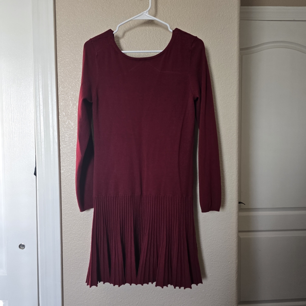 American Eagle Outfitters Burgundy Sweater Dress
